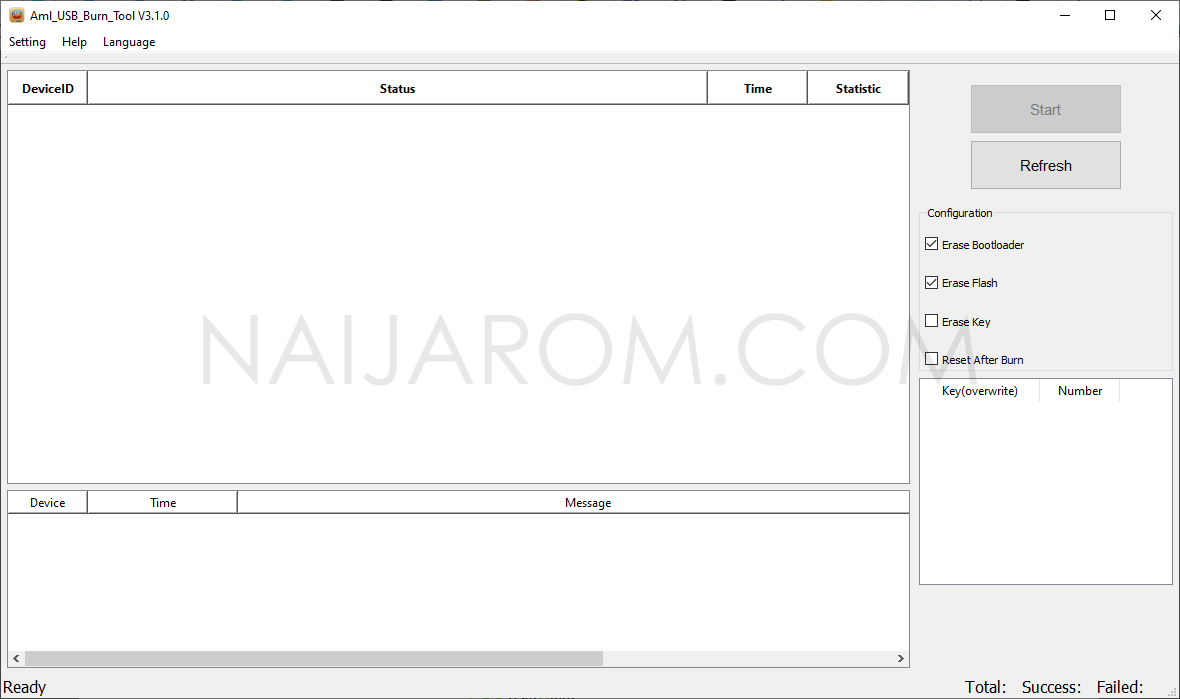 usb burning tool reformat nand v975m