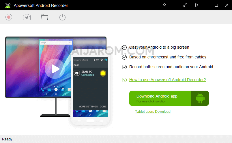 Online screen recorder for android