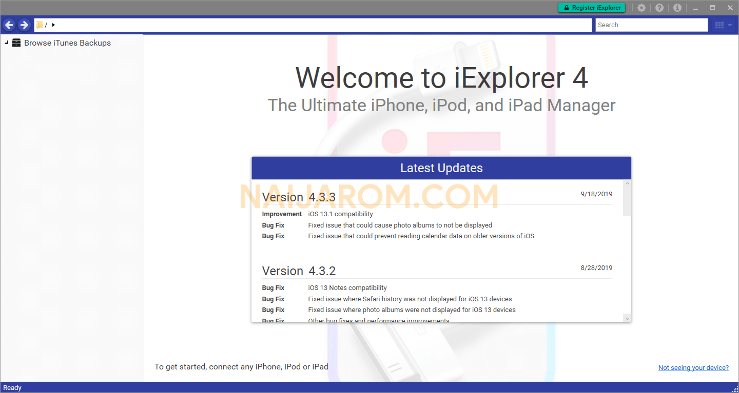 iexplorer upgrade from 3 to 4