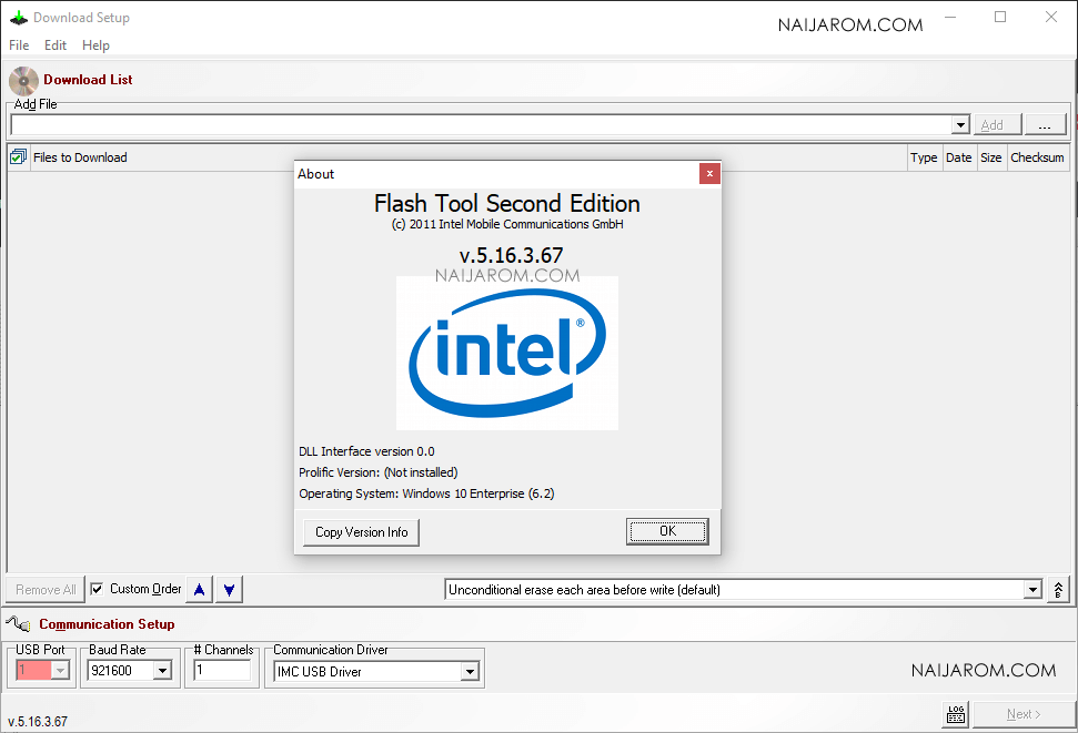 intel flash programming tool fptw64