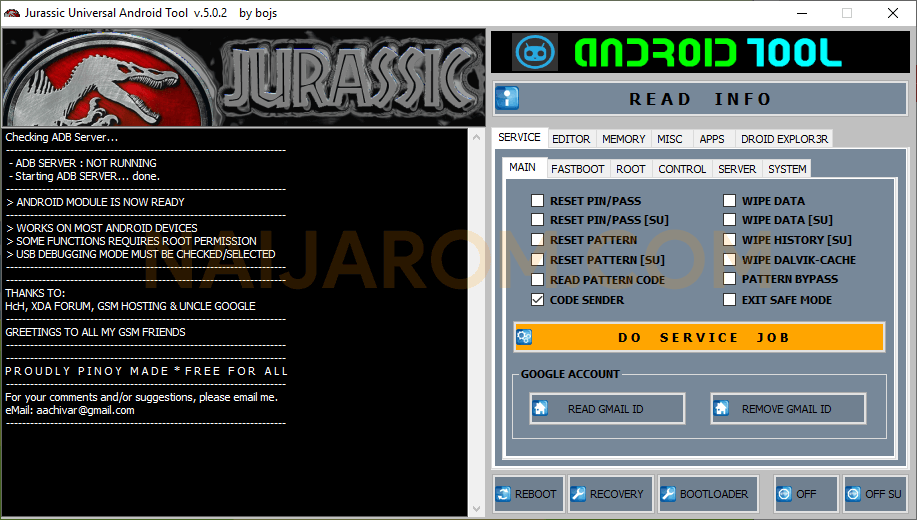 Jurassic Universal Android Tool v5.0.2