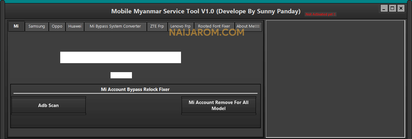Mobile Myanmar Service Tool v1.0