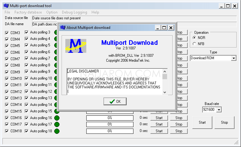 Multiport Download Tool v2.9.1007